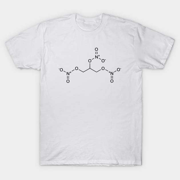 Nitroglycerin - C3H5N3O9 T-Shirt by Zeeph